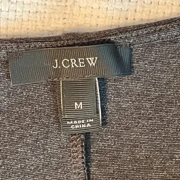 Woman’s J.Crew Blouse/medium/Heather gray/Ruffle flair bottom with short sleeves - Picture 10 of 15